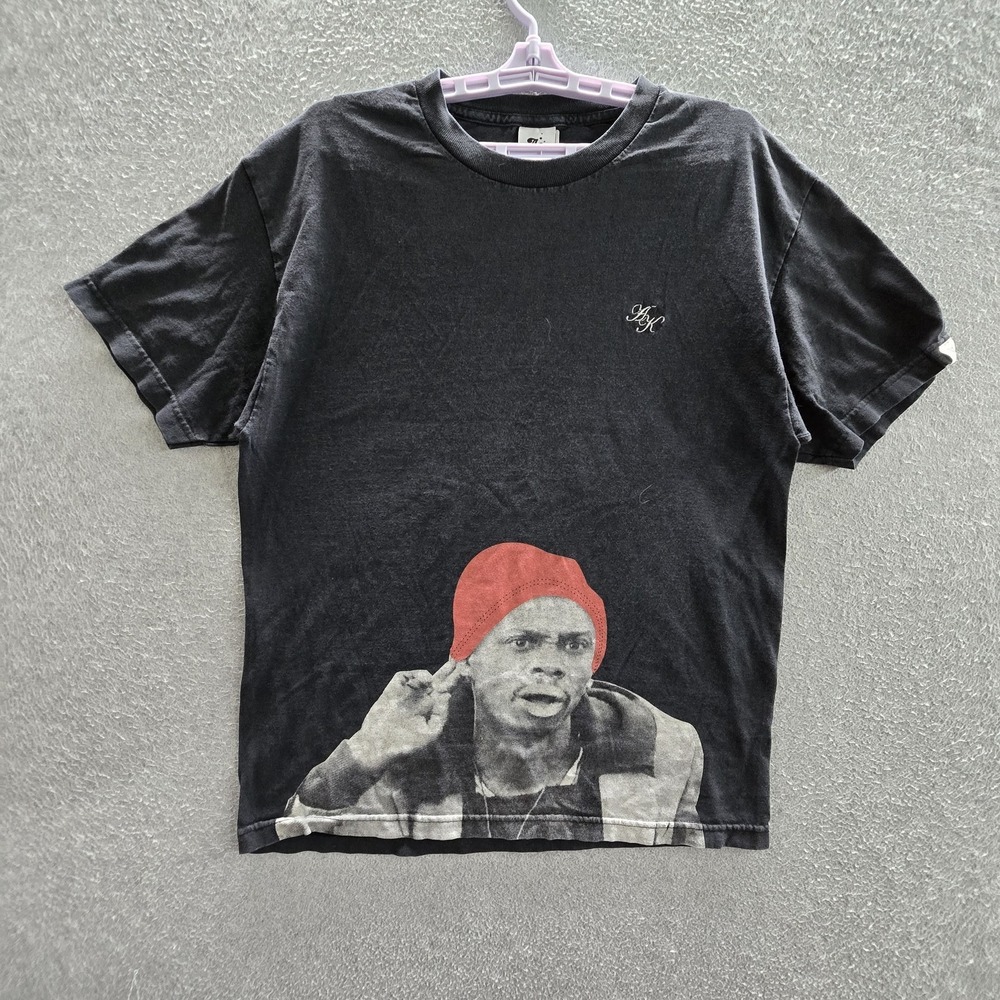 VINTAGE Akomplice Men Shirt S Black Dave Chapelle Show Tyrone Biggums Y2K Promo